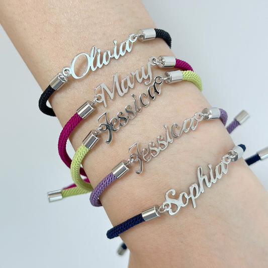 Personalized name bracelet