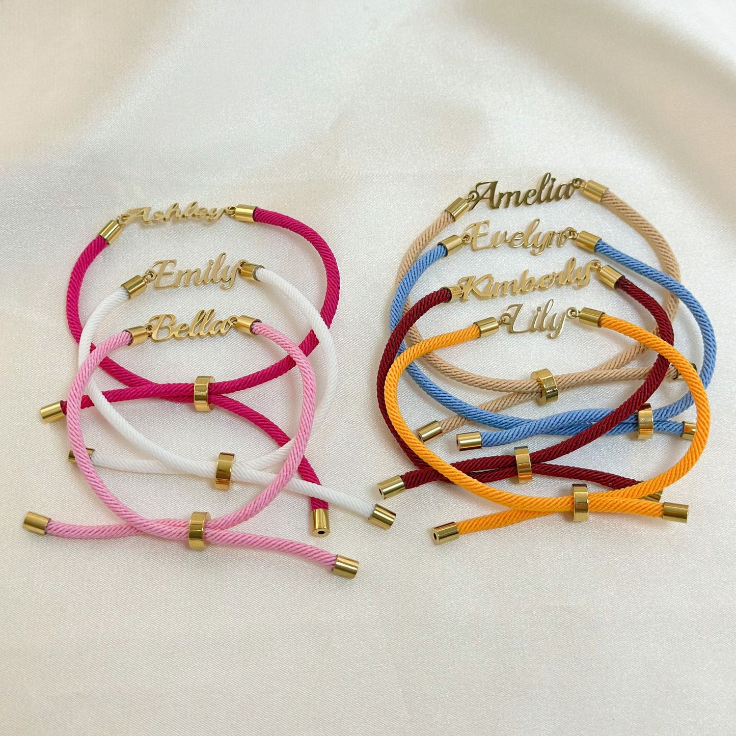 Personalized name bracelet
