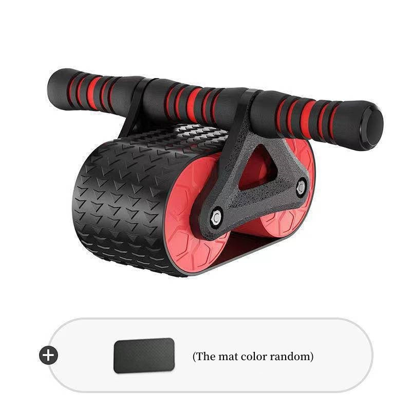 Black and red ab roller on a white background