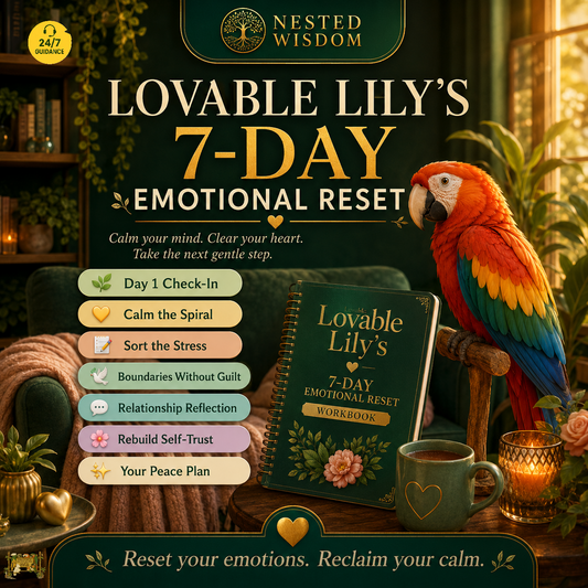 Lovable Lily’s 7-Day Emotional Reset Workbook | Nested Wisdom