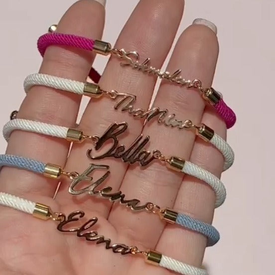 Personalized name bracelet