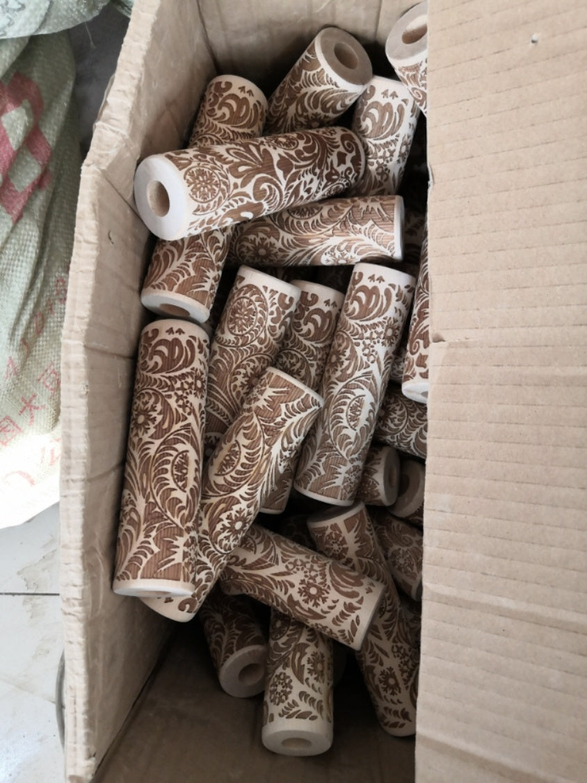 Must Have Rolling Pin Christmas Embossing – Non-Stick Natural Wood