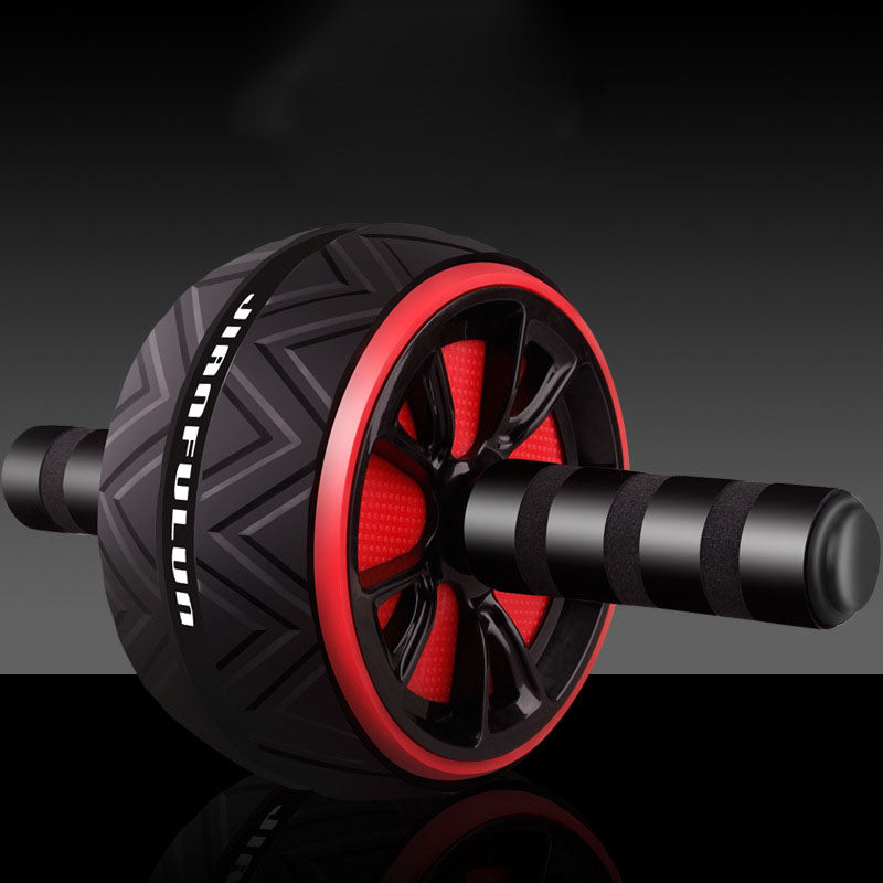 Black and red ab roller on a black background