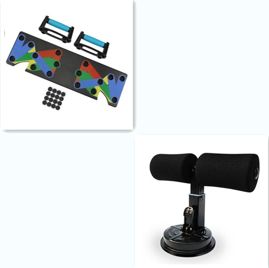 Sit-Up Bar Trainer – Suction Base, Adjustable Foam Pads (10 3/4" × 4 3/4" × 8 1/4")