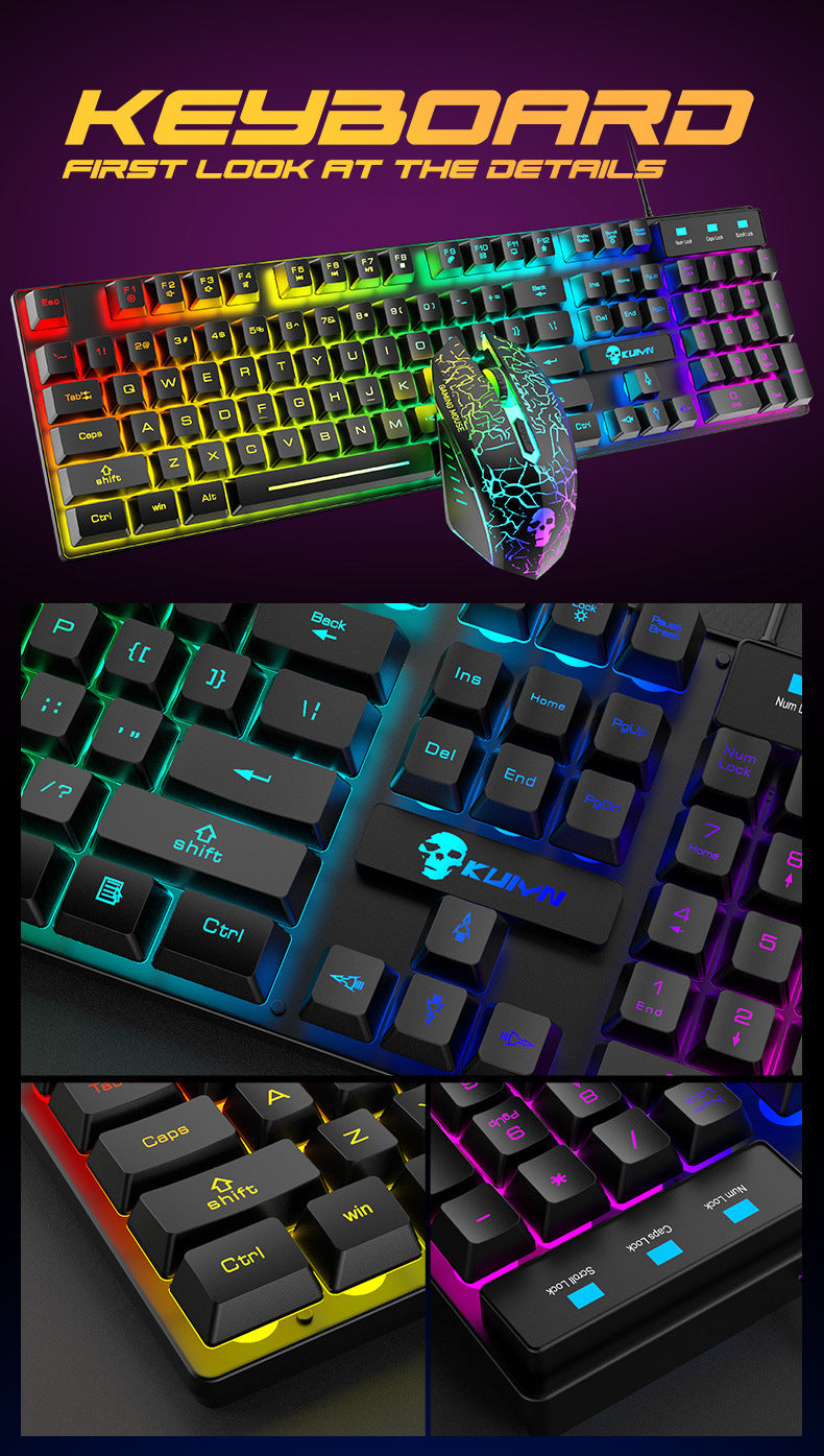 Luminous Keyboard And Mouse Set - Nested Wisdom Gift Shop