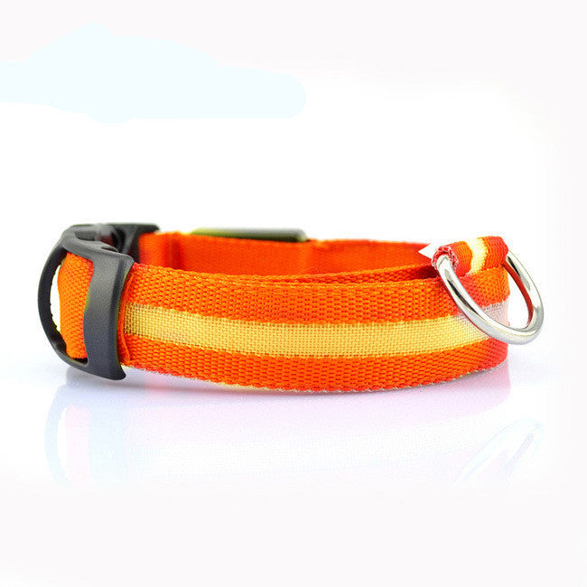 LED Safety Dog Collar – Replaceable Battery, 3 Flash Modes