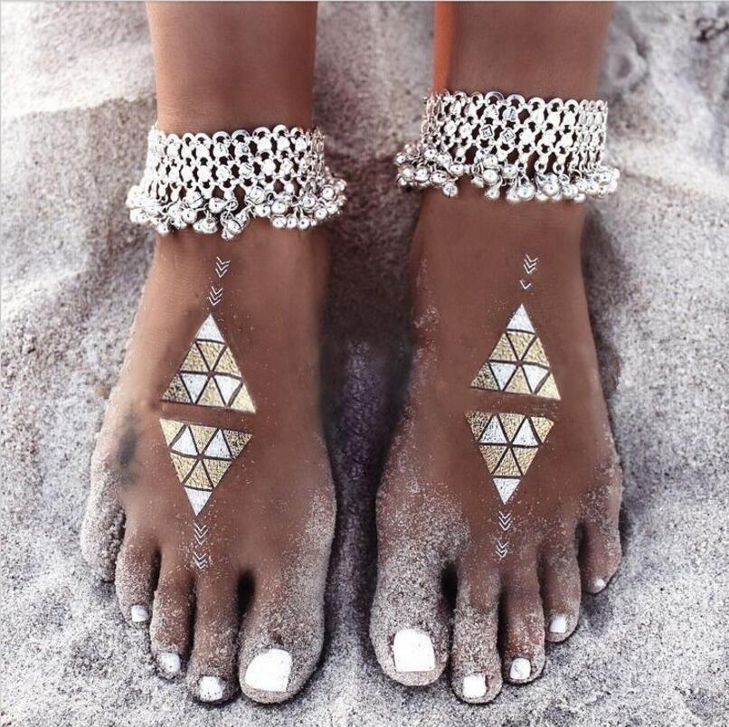 Boho Bell Chain Anklet — Layered Fringe, Beach-to-Festival Shine