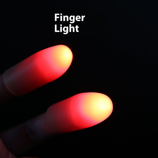 Finger light on a black background with 'Finger Light' text above.