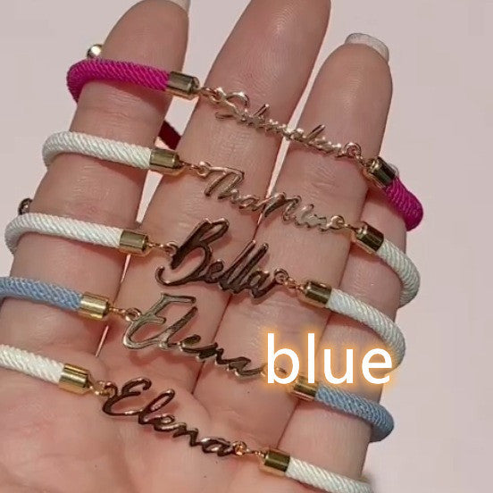 Personalized name bracelet
