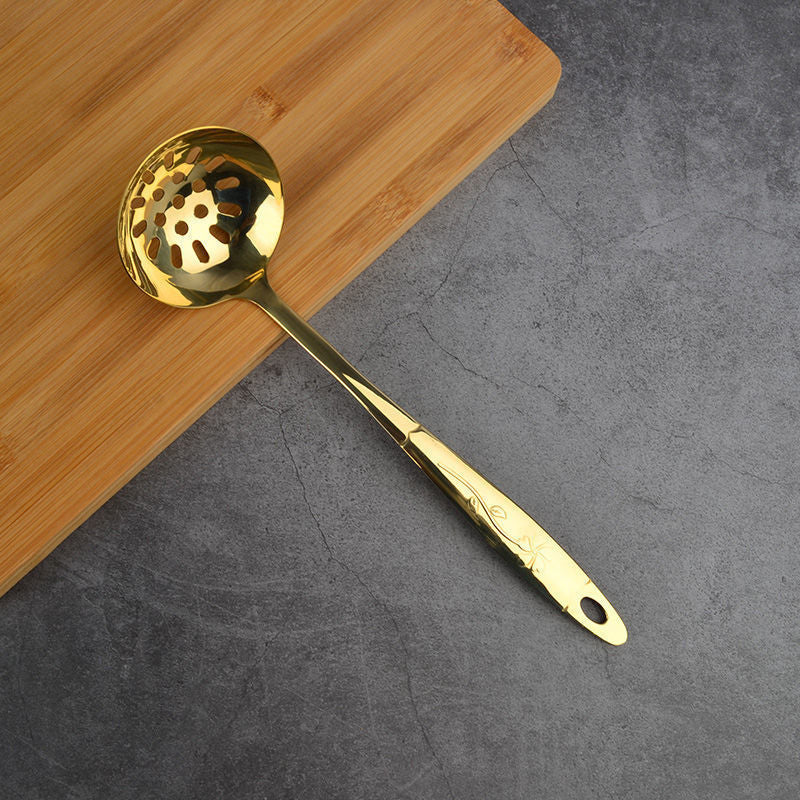 Copper Kitchen Utensil Set – Ladle, Spatula & Cooking Spoon Tools