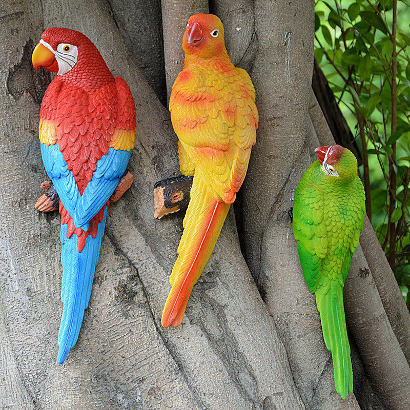 Wall Hanging Parrot - Nested Wisdom Gift Shop