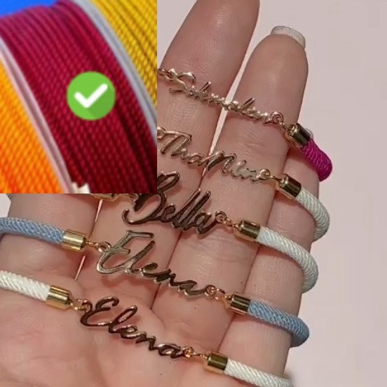 Personalized name bracelet