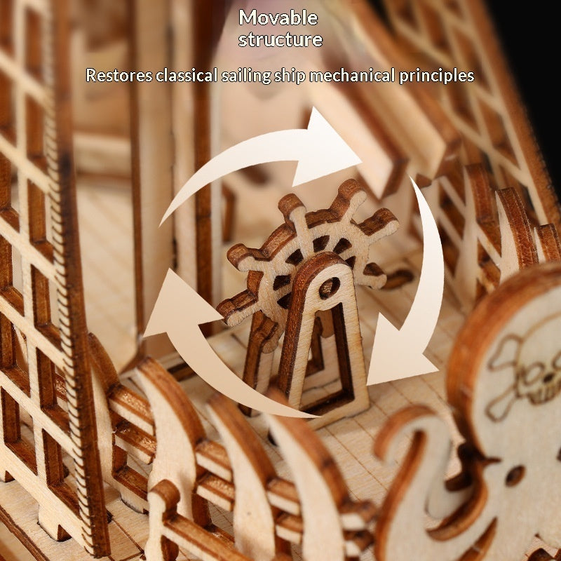 Wooden 3D Puzzle Ship Model – Holland Sailing Ship DIY Building Kit