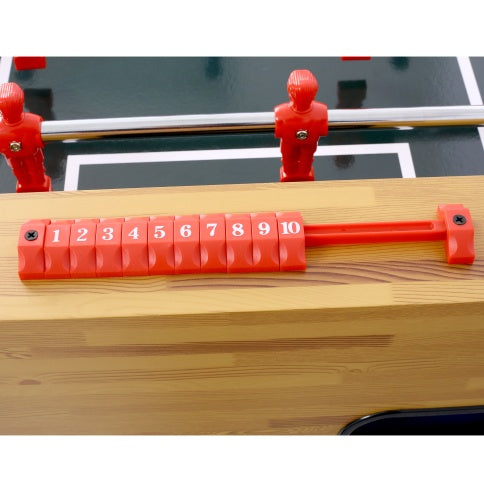 54" Foosball Table – Light Cherry Finish, Analog Scoring, Accessories Included