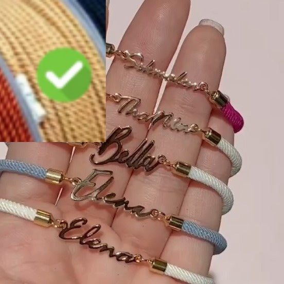 Personalized name bracelet