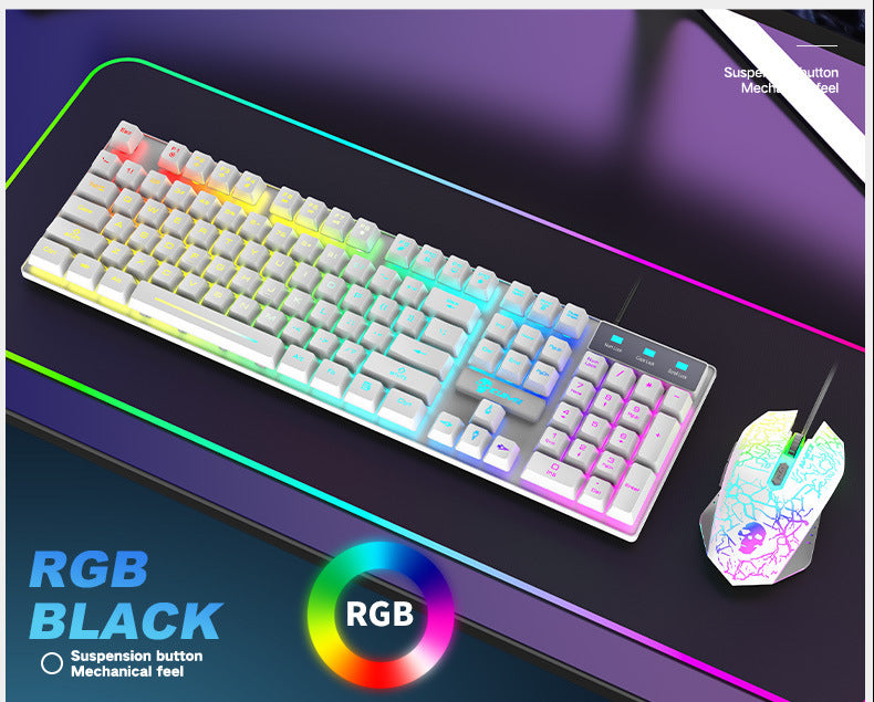 Luminous Keyboard And Mouse Set - Nested Wisdom Gift Shop