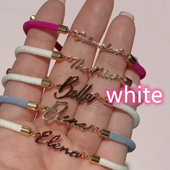 Personalized name bracelet