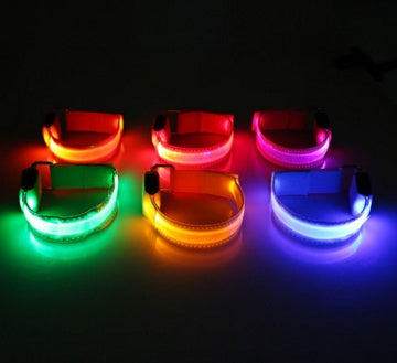 LED Safety Dog Collar – Replaceable Battery, 3 Flash Modes