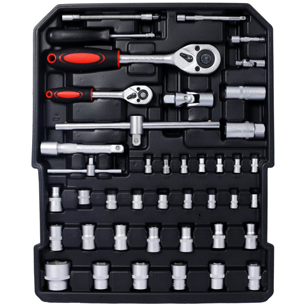 969-Piece Rolling Tool Set – Aluminum 4-Drawer Tool Chest with Wheels