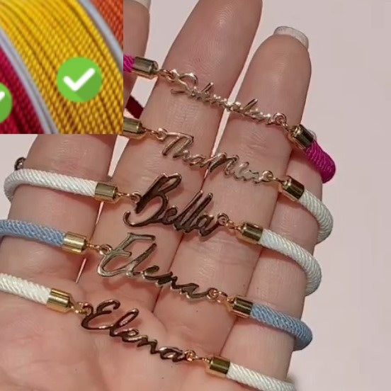 Personalized name bracelet