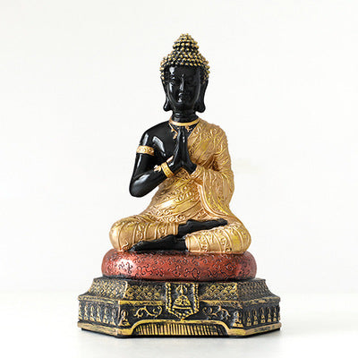 Sakyamuni Buddha Ornament – Handcrafted Zen Resin Statue