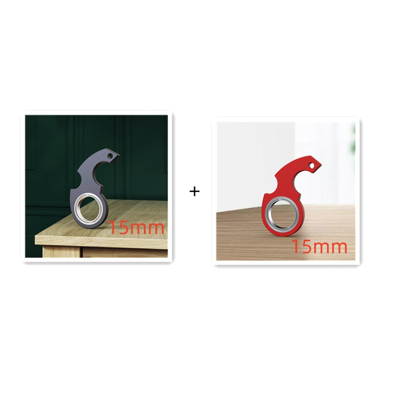 Two sizes of a tool with measurements on a white background