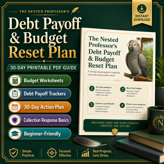 The Nested Professor's Debt Payoff & Budget Reset Plan | Nested Wisdom
