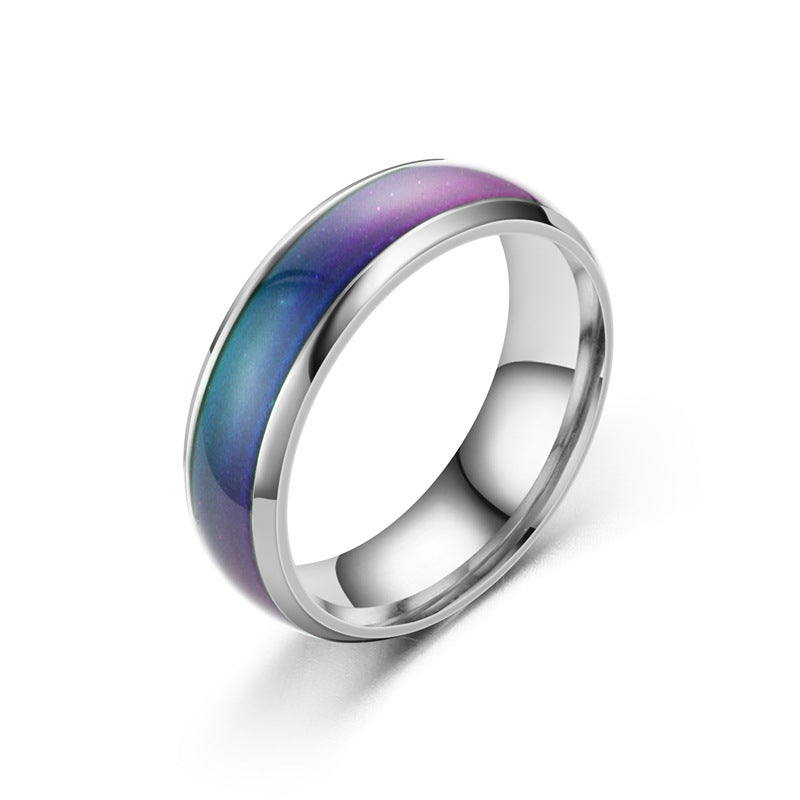 Ring with a purple and blue gradient on a white background