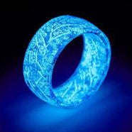 Blue glowing ring with 'Rocket Space' logo on a black background