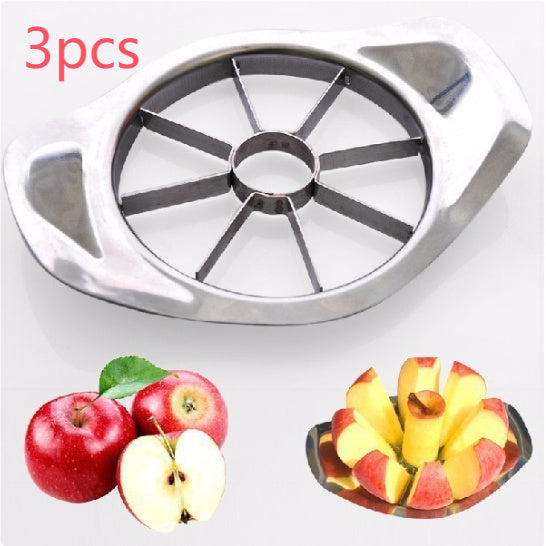 Stainless steel apple peeler with apples and peeled apples on a white background