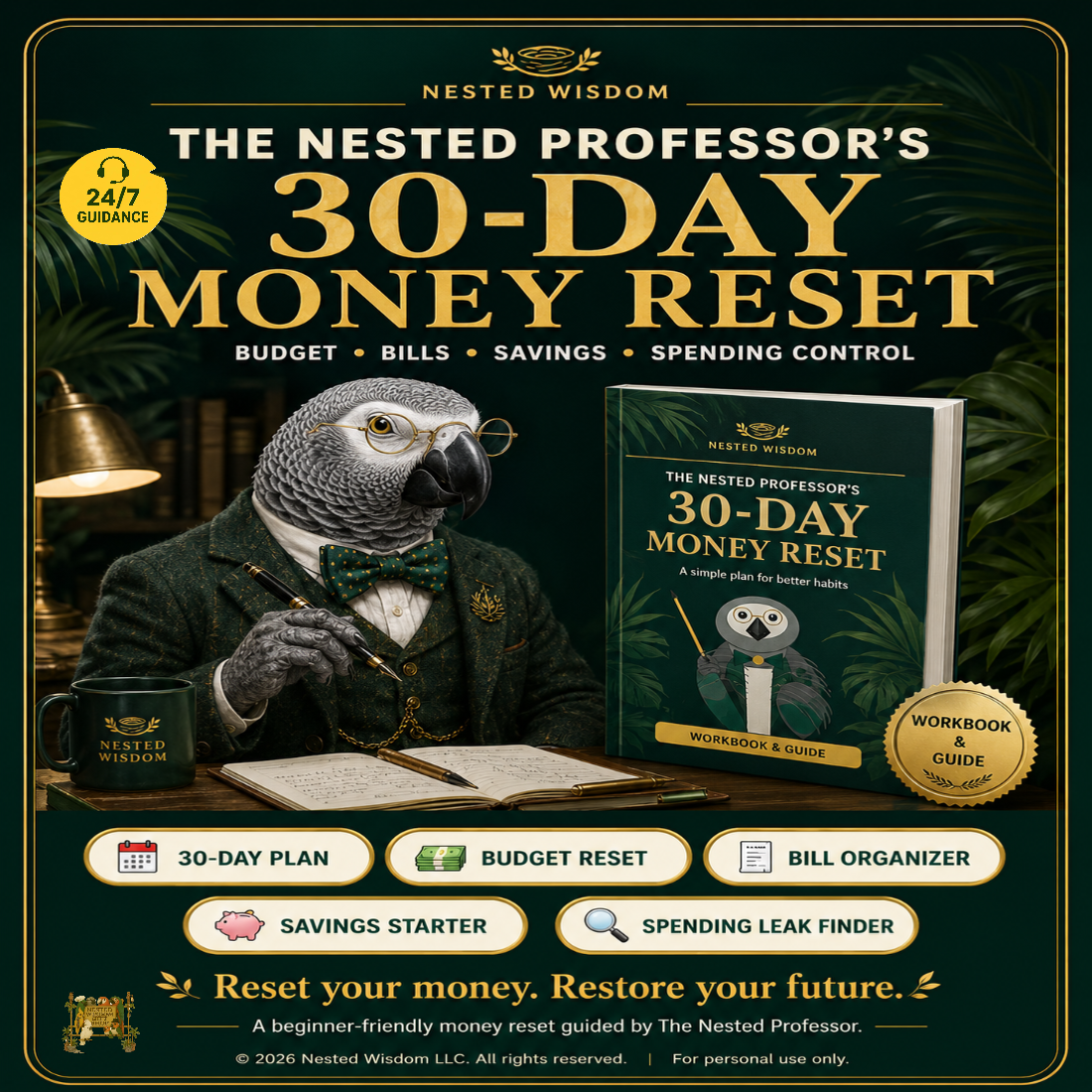 The Nested Professor’s 30-Day Money Reset | Nested Wisdom