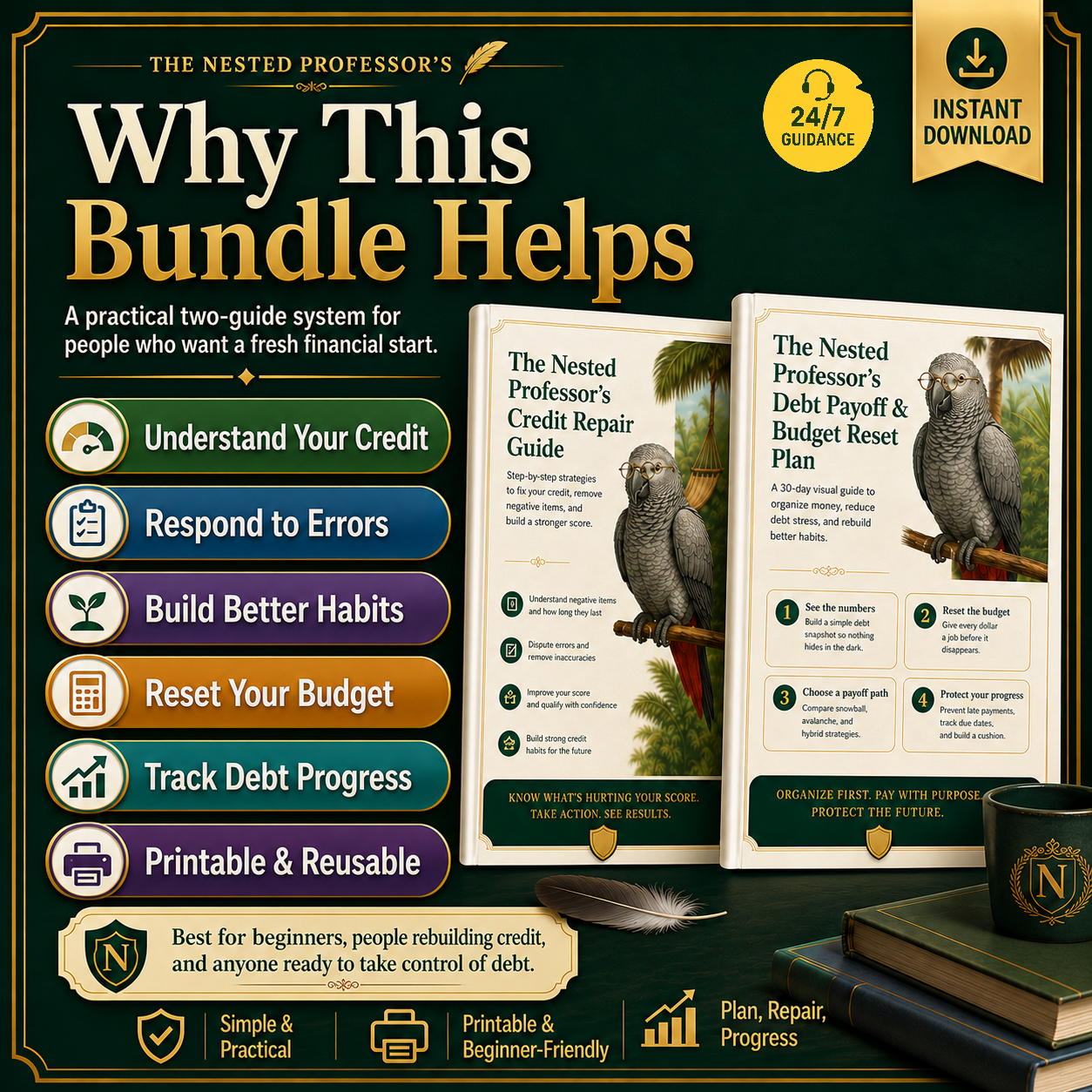 The Nested Professor’s Credit Repair & Debt Payoff Bundle | Nested Wisdom