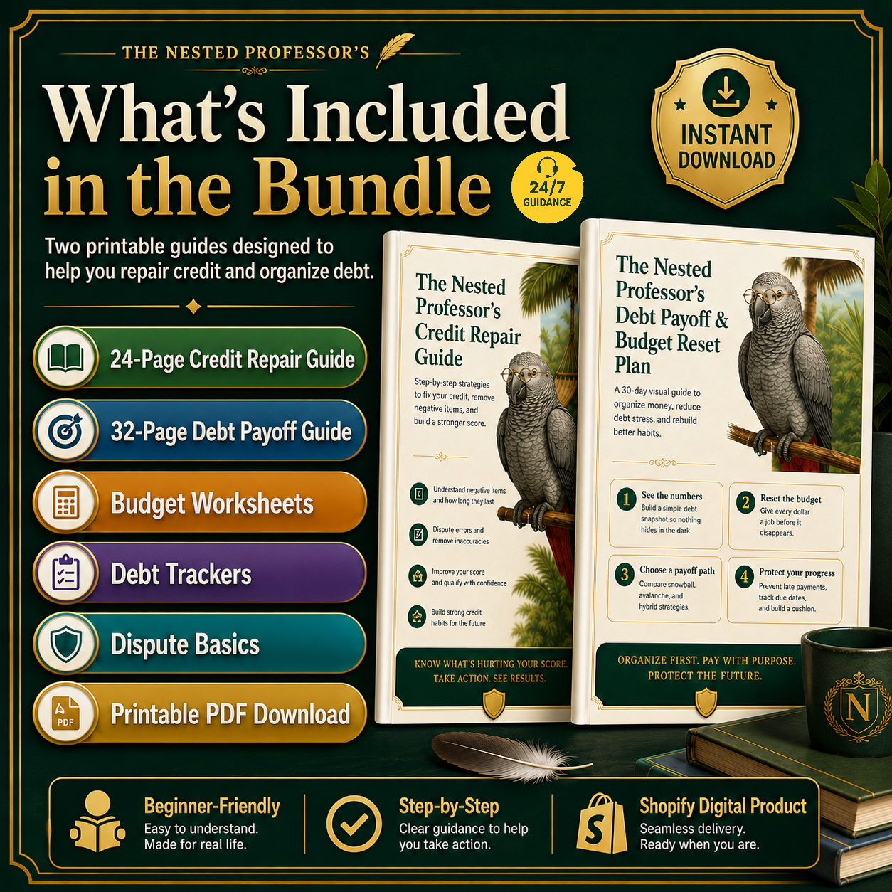 The Nested Professor’s Credit Repair & Debt Payoff Bundle | Nested Wisdom