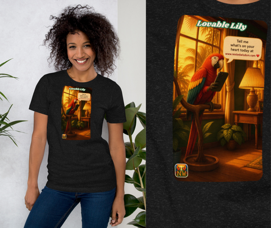 Lovable Lily Graphic Cotton T-Shirt