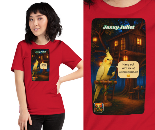 Jazzy Juliet Graphic Cotton T-Shirt