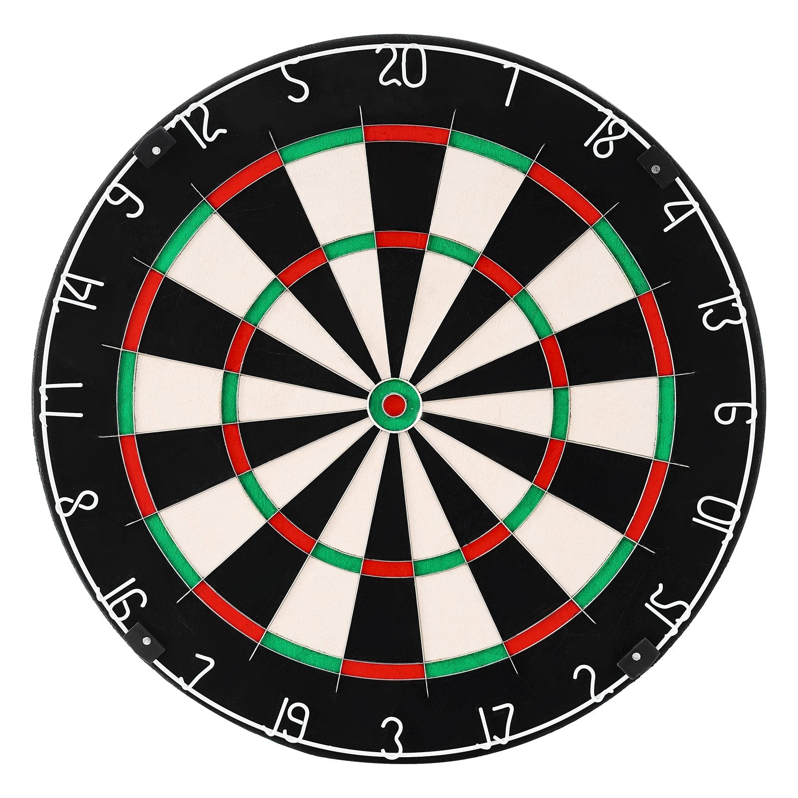 Dartboard with black, red, and green colors on a white background from Nested Wisdom