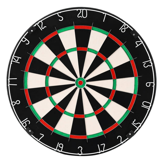 Dartboard with black, red, and green colors on a white background from Nested Wisdom