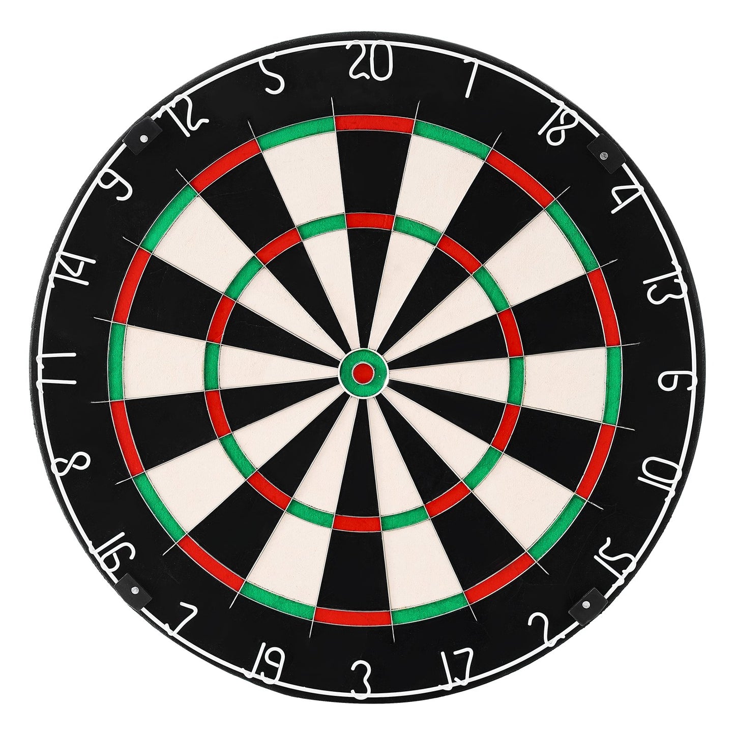 Dartboard with black, red, and green colors on a white background from Nested Wisdom