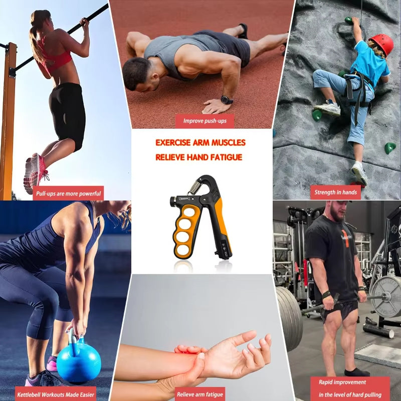 Collage of people exercising and using gym equipment with text on fitness benefits.