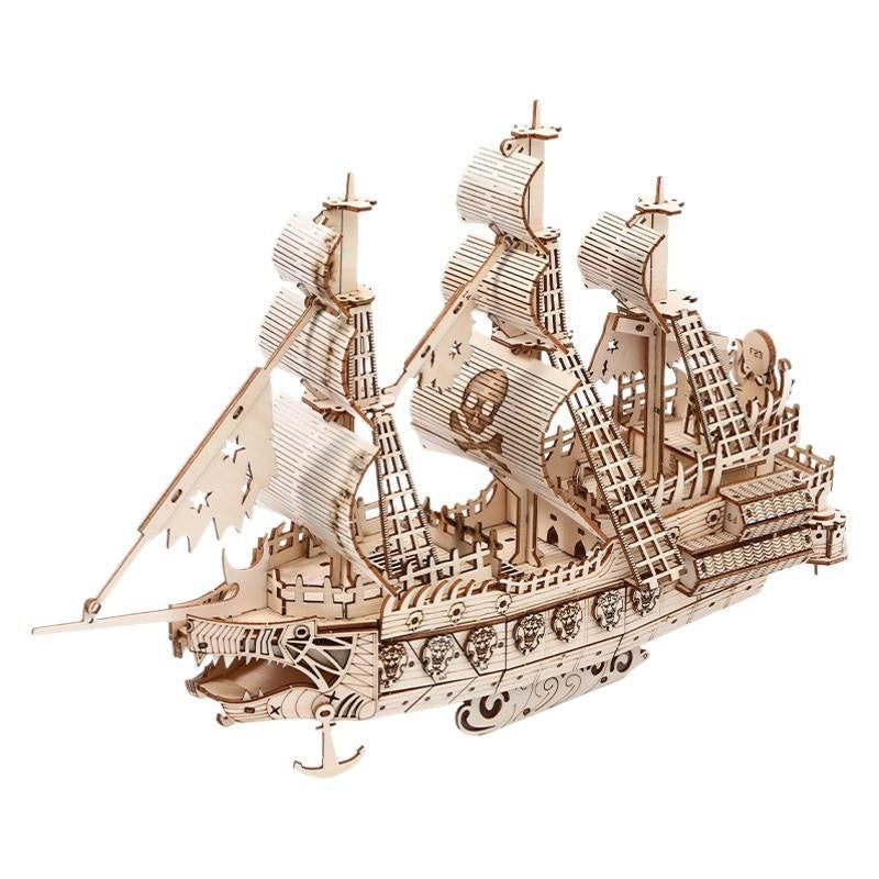 Wooden 3D Puzzle Ship Model – Holland Sailing Ship DIY Building Kit