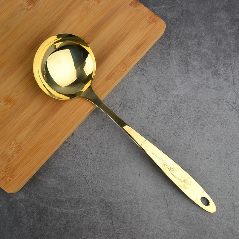 Copper Kitchen Utensil Set – Ladle, Spatula & Cooking Spoon Tools