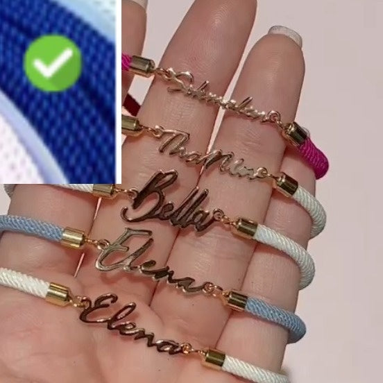 Personalized name bracelet