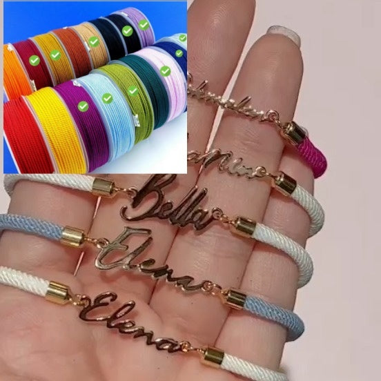 Personalized name bracelet