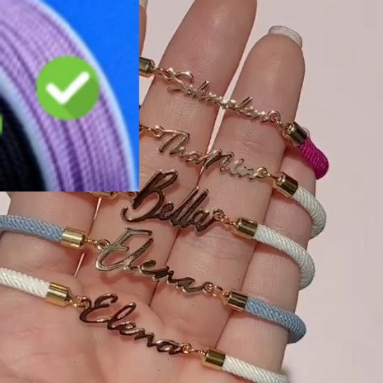 Personalized name bracelet