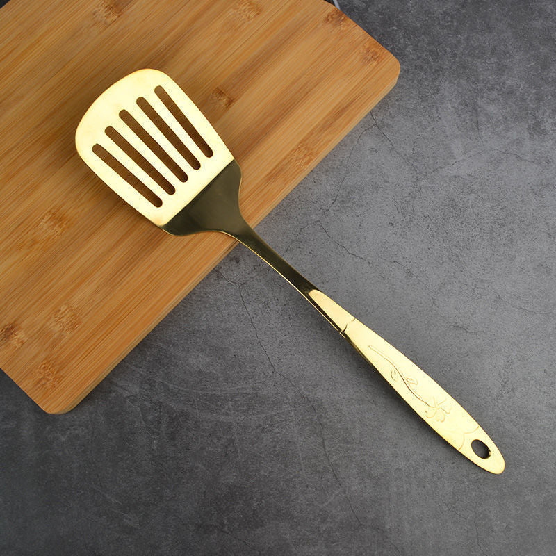 Copper Kitchen Utensil Set – Ladle, Spatula & Cooking Spoon Tools