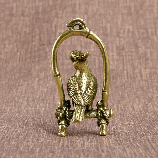 Bird Swing Parrot Pendant - Nested Wisdom Gift Shop