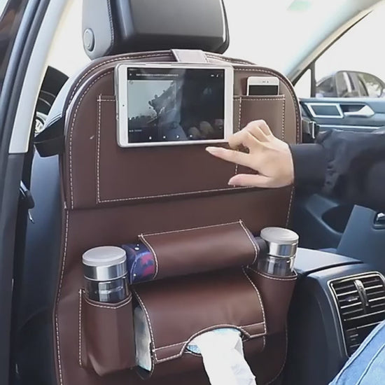 Demonstration of seat organizer