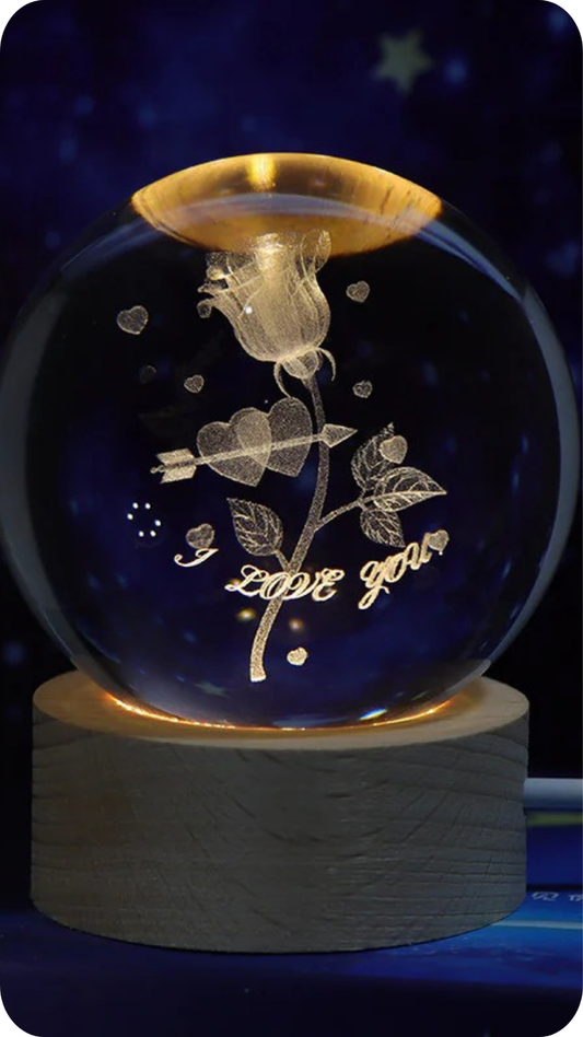 3d crystal night light