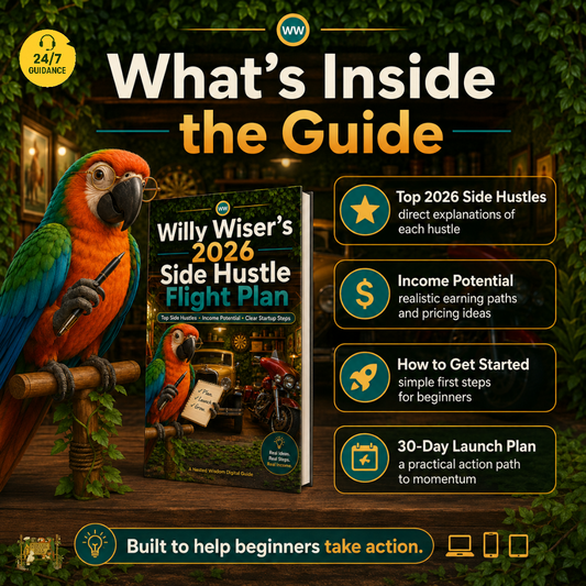 Willy Wiser’s 2026 Side Hustle Flight Plan | Nested Wisdom