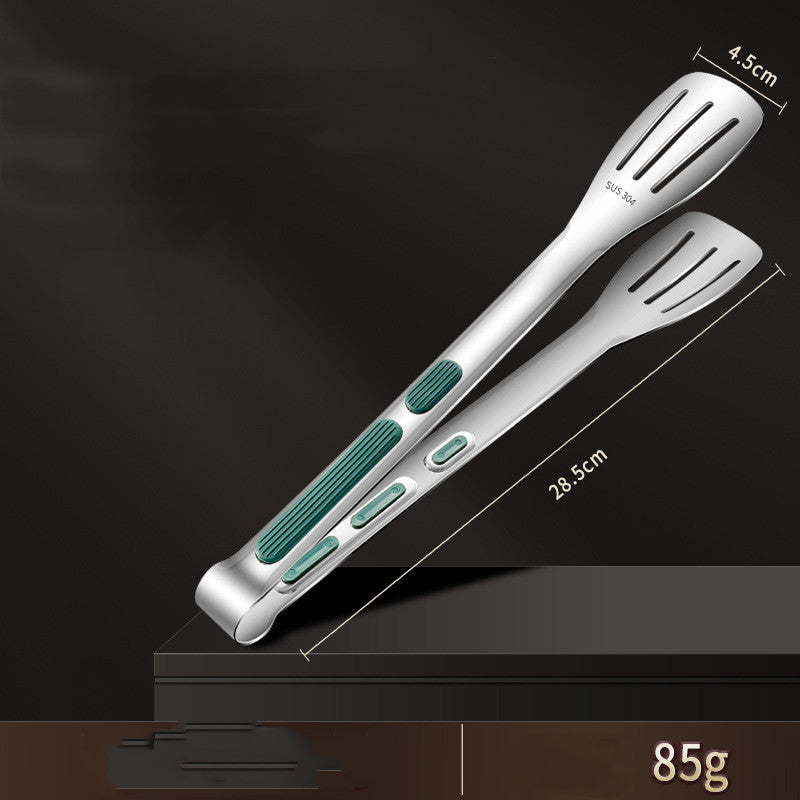 Two kitchen utensils with measurements and weight displayed on a dark background